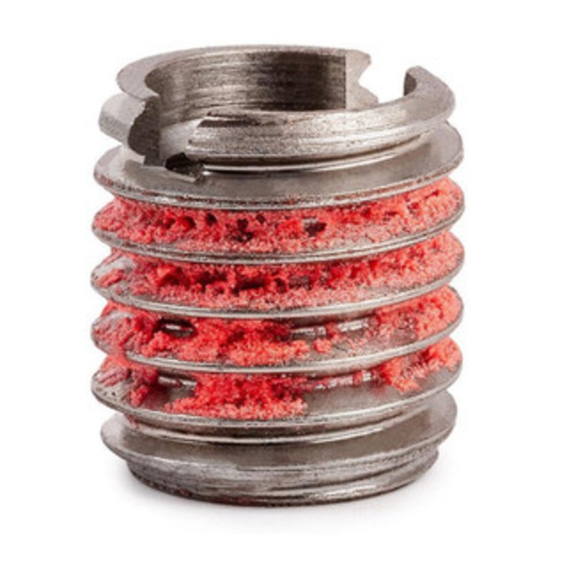 E-Z LOK Thread Locking Insert: 7/16-14 Internal Thread, 5/8-11 External Thread, UNC, 21/32 OAL, Self-Lock Wall Stainless Steel 303-7 – 53316956