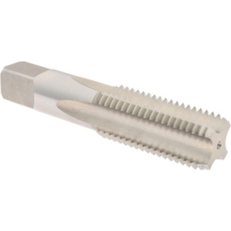 Hertel Straight Flutes Tap: Metric Coarse, 4 Flutes, Bottoming, 6H, High Speed Steel, Bright/Uncoated 5-7/16 OAL, Right Hand, D9 K027822AS – 02383529