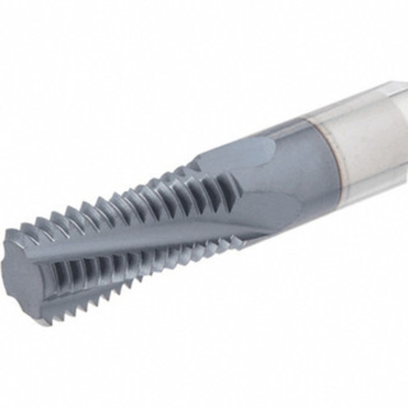 Iscar Helical Flute Thread Mill: 1/2-14,3/4-14, Internal/External, 4 Flute, 1/2 Shank Dia, Solid Carbide 14 TPI, 0.5000 mm Cut Dia, 0.8200 LOC, 3 OAL, TiAlN Coated 5604067 – 80469299
