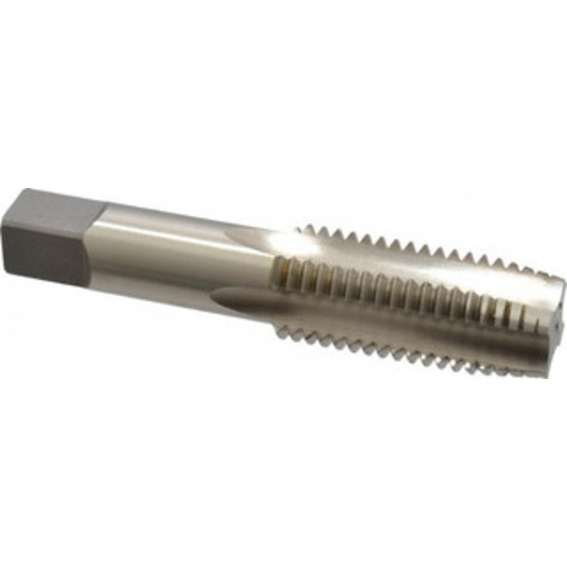 Kennametal 1-1/8 – 7 Plug RH 3B H4 Bright High Speed Steel 4-Flute Straight Flute Hand Tap 5.44 OAL, 2.563 Thread Length, UNC, Series 5305/5303 4130036 – 36876514