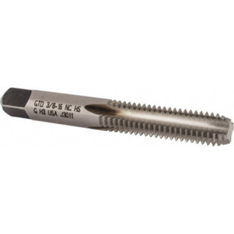 WIDIA Straight Flutes Tap: 3/8-16, UNC, 4 Flutes, Bottoming, 3B, High Speed Steel, Bright/Uncoated 1-1/4 Thread Length, 3 OAL, Right Hand, H3, Series 5305 & 5303 2749647 – 70741616