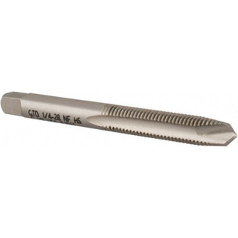 WIDIA Spiral Point Tap: 1/4-28 UNF, 2 Flutes, Plug Chamfer, 2B/3B Class of Fit, High-Speed Steel, Bright/Uncoated 1 Thread Length, 2-1/2 OAL, Right Hand, H3, Series 5301 2750128 – 70745153