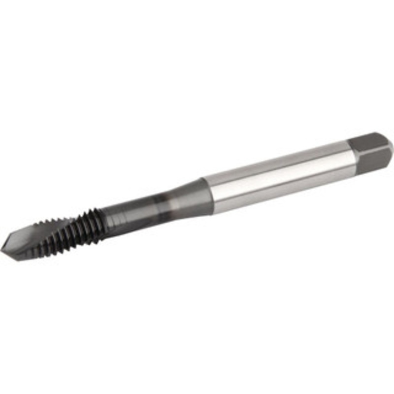 WIDIA Spiral Flute Tap: #6-32 UNC, 2 Flutes, Plug, 2B Class of Fit, High Speed Steel, TiN/CrC/C Coated 0.35 Thread Length, 2.2 OAL, Right Hand Thread, H3, Series GT72 5690897 – 97521108