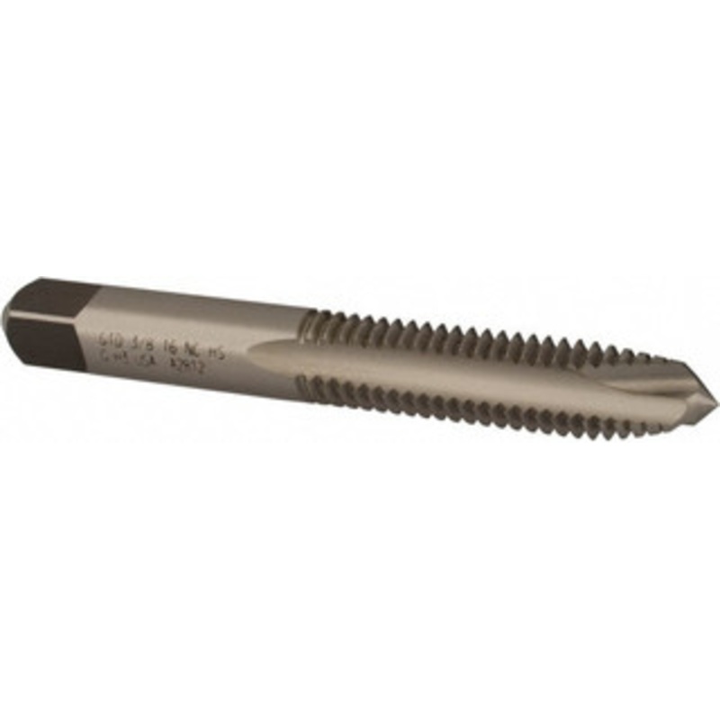 WIDIA Spiral Point Tap: 3/8-16 UNC, 3 Flutes, Plug Chamfer, 2B/3B Class of Fit, High-Speed Steel, Bright/Uncoated 1-1/4 Thread Length, 2-15/16 OAL, Right Hand, H3, Series 5301 2750078 – 70739883