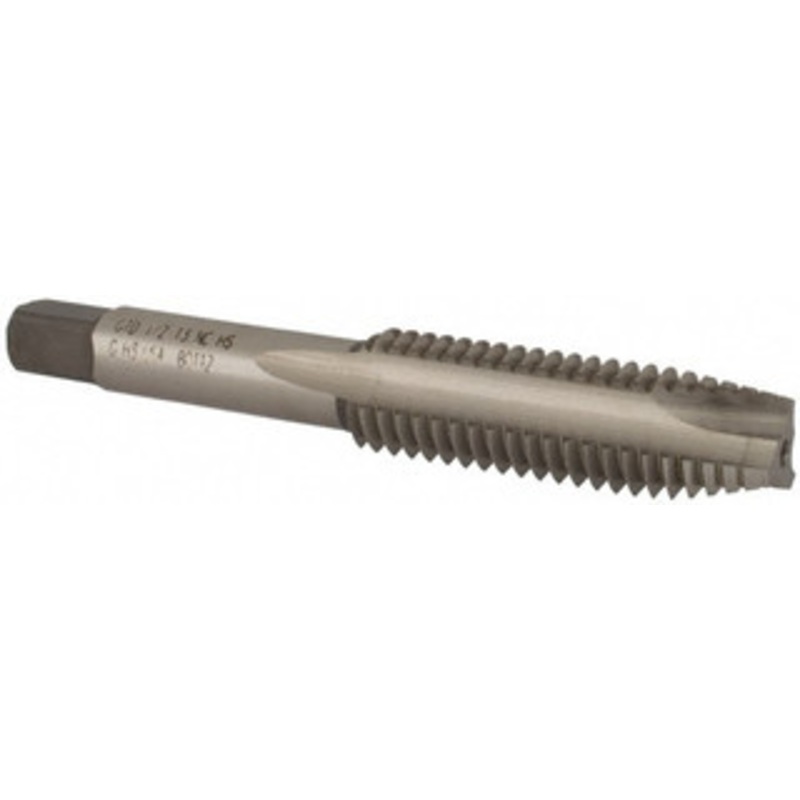 WIDIA Spiral Point Tap: 1/2-13, UNC, 3 Flutes, Plug, 3B, High Speed Steel, Bright Finish 1-21/32 Thread Length, 3-3/8 OAL, Right Hand, H3, Series 5301/2301 2750052 – 70739867