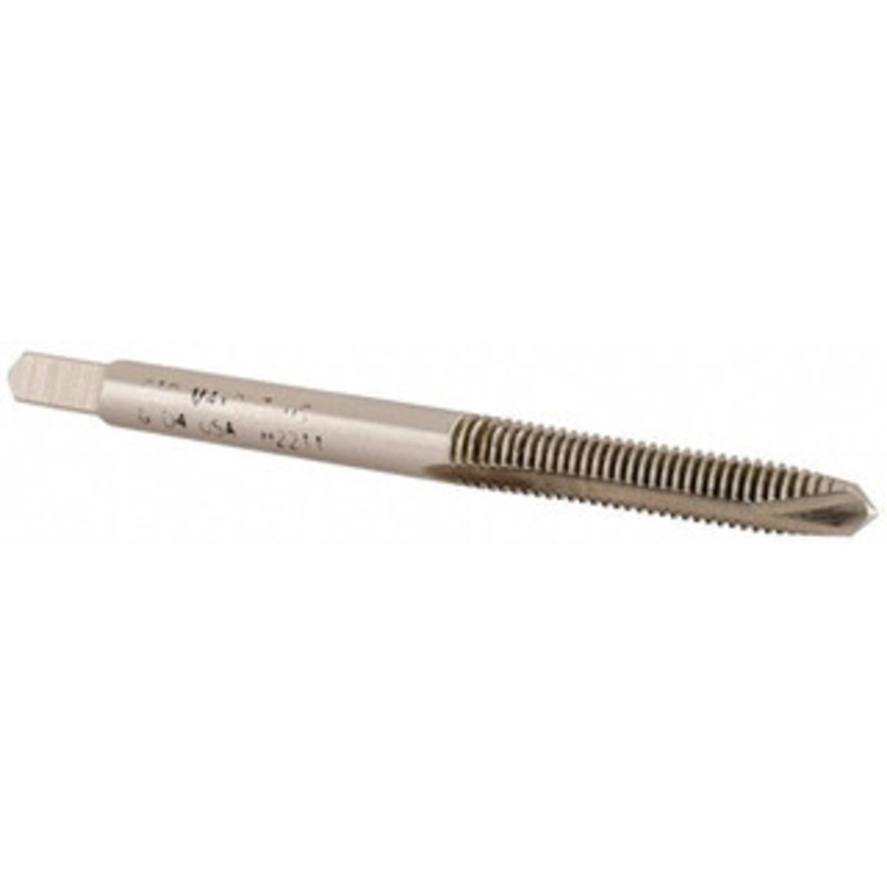 WIDIA Spiral Point Tap: M4x0.7 Metric, 2 Flutes, Plug Chamfer, 6H Class of Fit, High-Speed Steel, Bright/Uncoated 3/4 Thread Length, 2-1/8 OAL, Right Hand, D4, Series 5351 2750012 – 70749221