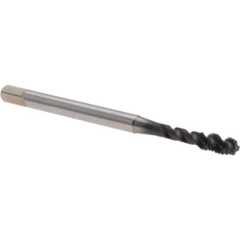 YG-1 Spiral Flute Tap: M4x0.70 Metric Coarse, 3 Flutes, Modified Bottoming, 6H Class of Fit, Vanadium High Speed Steel, Hardslick Coated Right Hand Thread, D4 E9244 – 76227552