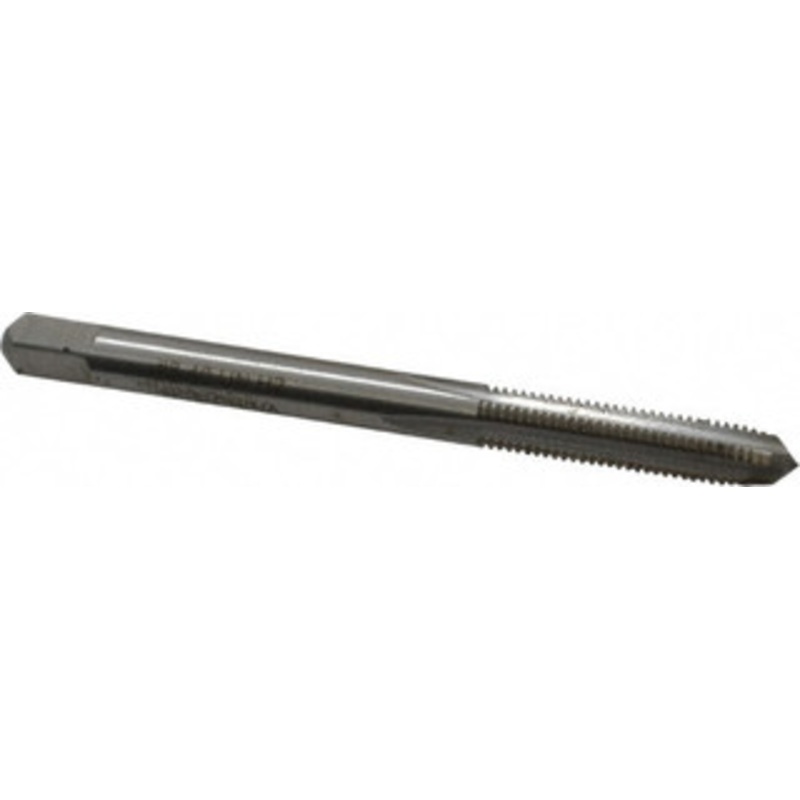 Value Collection #8-40 Plug RH 3B H2 Bright High Speed Steel 4-Flute Straight Flute Hand Tap 2-1/8 OAL, UNS JY4837407 – 04837407