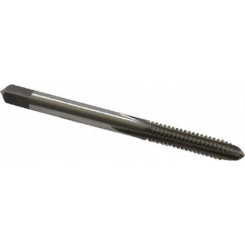 Value Collection #10-24 Plug RH H2 Bright High Speed Steel 4-Flute Straight Flute Hand Tap 2-3/8 OAL, 7/8 Thread Length, UNC MSC-04428249 – 04428249