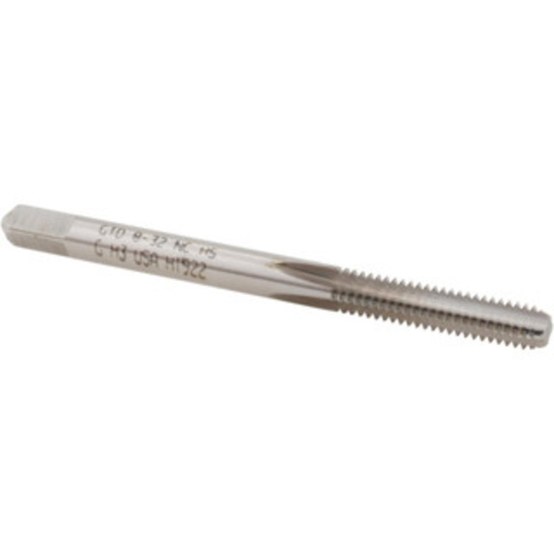 WIDIA Straight Flute Tap: #8-32 UNC, 4 Flute, Bottoming Chamfer, 2B Class of Fit, HSS, Bright/Uncoated Finish 3/4 Thread Length, 2.1250 OAL, Right Hand, H3, Series 5305,2303 2748781 – 70741921