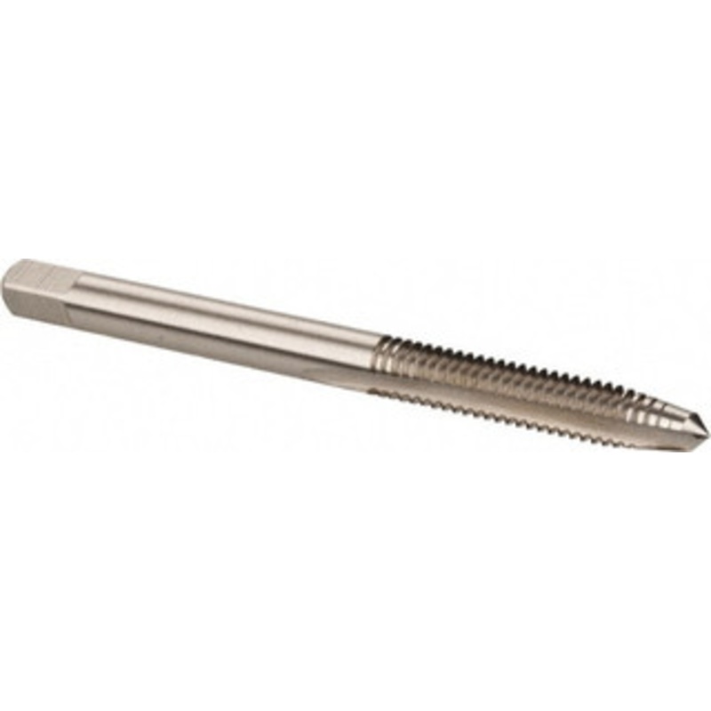 Cleveland Twist Drill #8-32 Plug RH 2B H3 Bright High Speed Steel 2-Flute Straight Flute Hand Tap 2-1/8 OAL, 19.05mm Thread Length, UNC, Series 1002 C54273 – 40202103