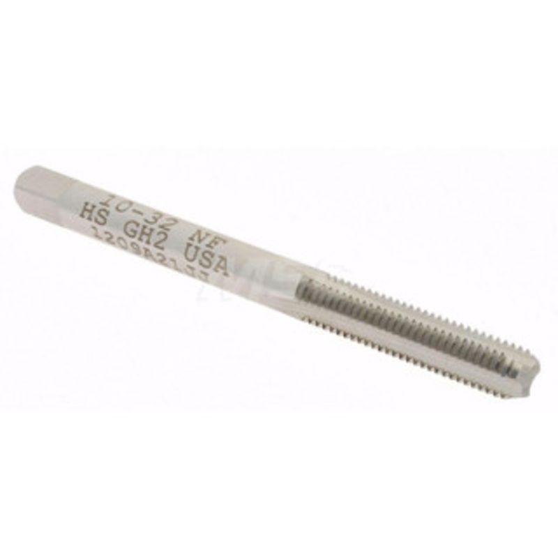Hertel #10-32 Bottoming RH 3B H2 Bright High Speed Steel 3-Flute Straight Flute Hand Tap 2-3/8 OAL, 7/8 Thread Length, UNF K008264AS – 02383925