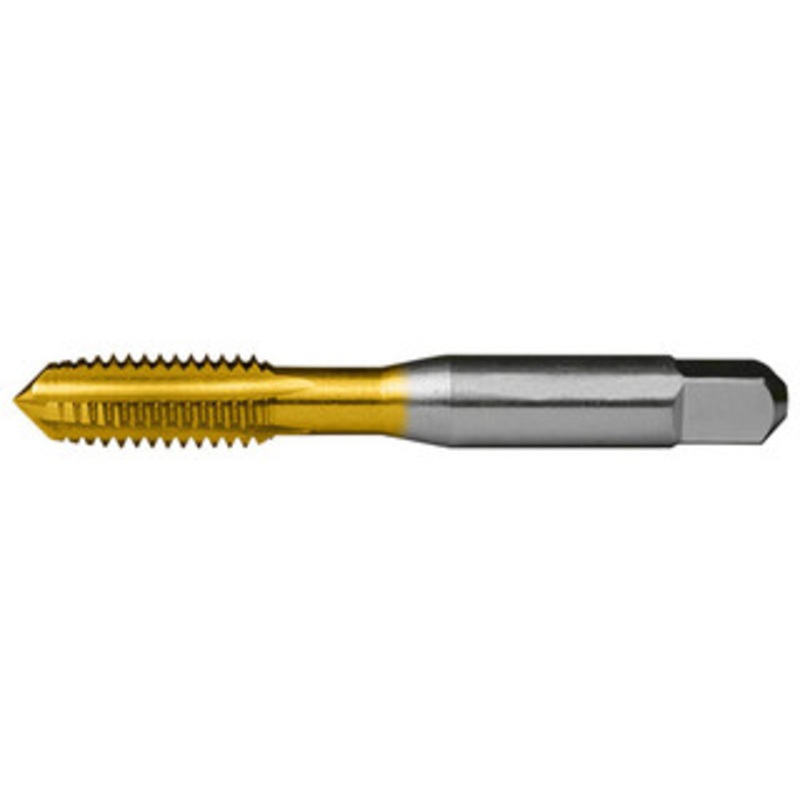 Cleveland Twist Drill #0-80 Plug RH 2B H2 TiN High Speed Steel 2-Flute Straight Flute Hand Tap 1-5/8 OAL, 0.31 Thread Length, UNF, Series 1002TN C55156 – 45730546