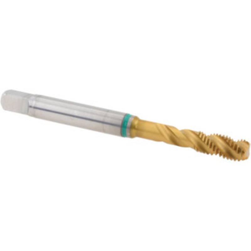 Guhring #8-32 UNC, 3 Flute, 40 Helix, Modified Bottoming Chamfer, TiN Finish, Cobalt Spiral Flute STI Tap Right Hand Flute, 2.38 OAL, 0.22 Shank Diam, 3B Class of Fit, Series 3988 9039880041660 – 07042815