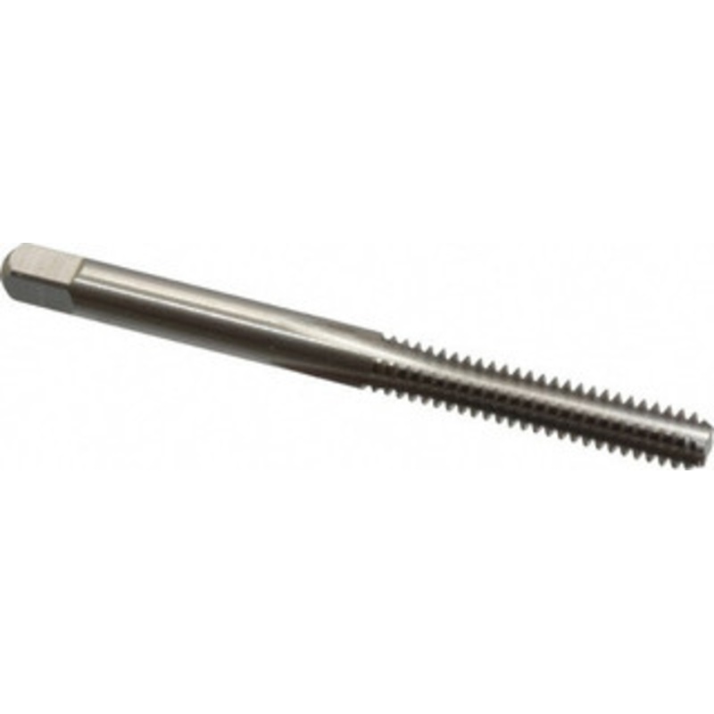 Cleveland Twist Drill #10-24 Bottoming RH H2 Bright High Speed Steel 4-Flute Straight Flute Hand Tap 2-3/8 OAL, 1/2 Thread Length, UNC, Series 1003 C54323 – 40202608