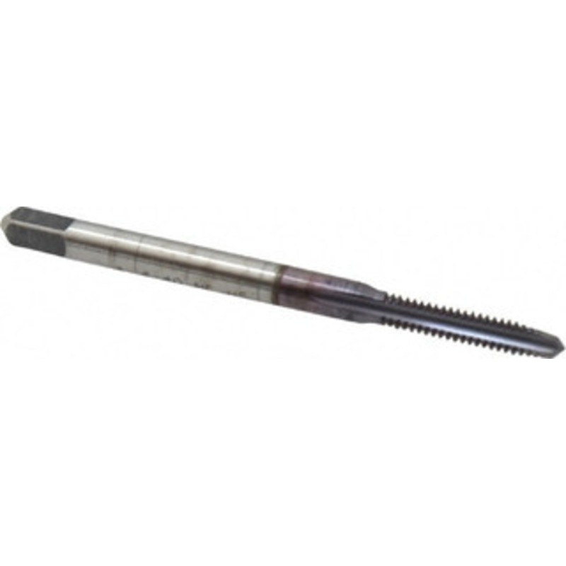Cleveland Twist Drill #4-40 Plug RH 2B H2 TiCN High Speed Steel 3-Flute Straight Flute Hand Tap 0.31 Thread Length, UNC, Series 1002TICN C56052 – 45730421