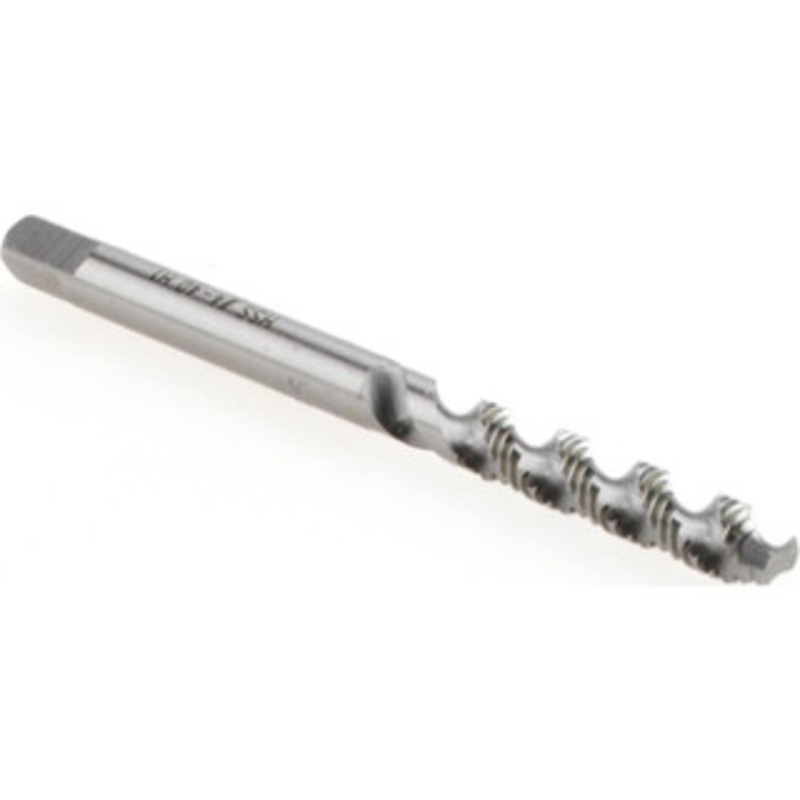 Hertel #4-40 UNC, 2 Flute, 52 Helix, Bottoming Chamfer, Bright Finish, High Speed Steel Spiral Flute STI Tap 2 OAL K007302AS – 07680739