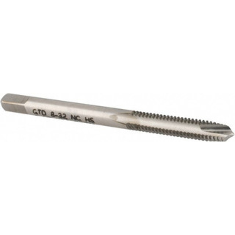 WIDIA Spiral Point Tap: #8-32 UNC, 2 Flutes, Plug Chamfer, 2B/3B Class of Fit, High-Speed Steel, Bright/Uncoated 3/4 Thread Length, 2-1/8 OAL, Right Hand, H3, Series 5301 2750199 – 70739958