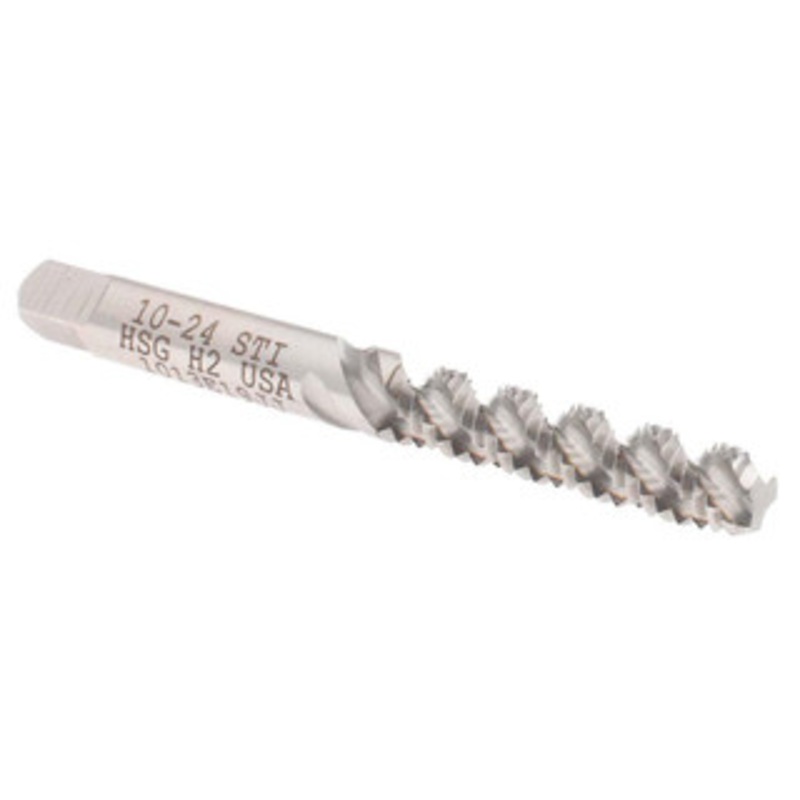 Hertel #10-24 UNC, 3 Flute, 52 Helix, Bottoming Chamfer, Bright Finish, Spiral Flute STI Tap 2-1/2 OAL K007344AS – 85067452