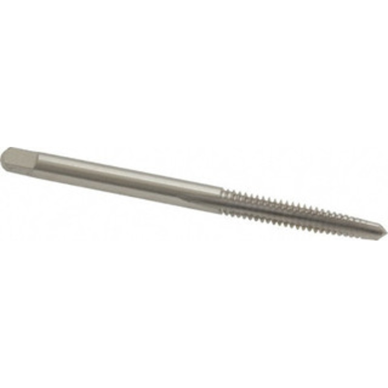 Cleveland Twist Drill #6-32 Taper RH 3B H2 Bright High Speed Steel 3-Flute Straight Flute Hand Tap 50.8mm OAL, 0.38 Thread Length, UNC, Series 1001 C54217 – 40201485