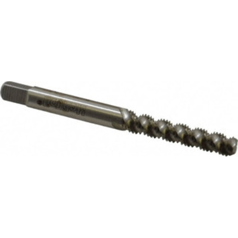 HeliCoil #8-32 UNC, 3 Flute, Bottoming Chamfer, Bright Finish, High Speed Steel Spiral Flute STI Tap Right Hand Flute, 2-3/8 OAL, 0.22 Shank Diam, 15/16 Thread Length, 3B Class of Fit 5905-2 – 64832454