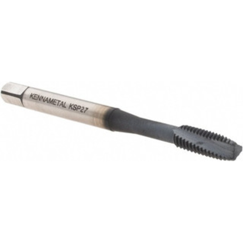 Kennametal Spiral Flute Tap: #10-32 UNF, 2 Flutes, Modified Bottoming, 2B Class of Fit, Vanadium High Speed Steel, AlCrTiN Coated 12 mm Thread Length, 2-3/8 OAL, Right Hand Thread, H3, Series T692 5708208 – 57449340