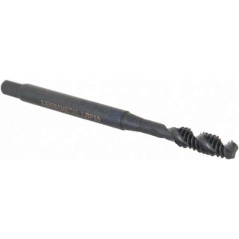 Kennametal Spiral Flute Tap: #6-32, 2 Flutes, Bottoming, Vanadium High Speed Steel, Oxide Coated 9.7 mm Thread Length, 2 OAL, Right Hand Thread, H5, Series GOtap 5443822 – 73787640