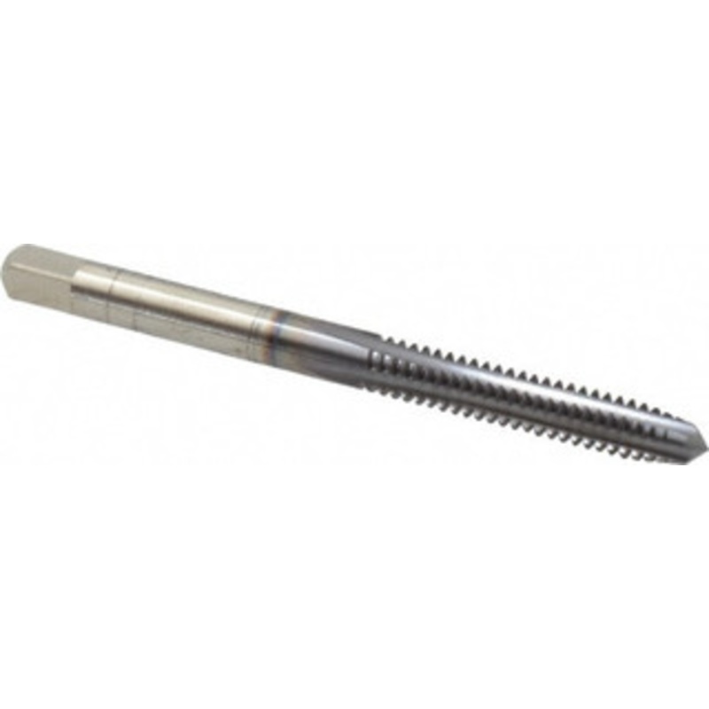 Cleveland Twist Drill #10-24 Plug RH 2B H3 TiCN High Speed Steel 4-Flute Straight Flute Hand Tap 1/2 Thread Length, UNC, Series 1002TICN C56058 – 45730413