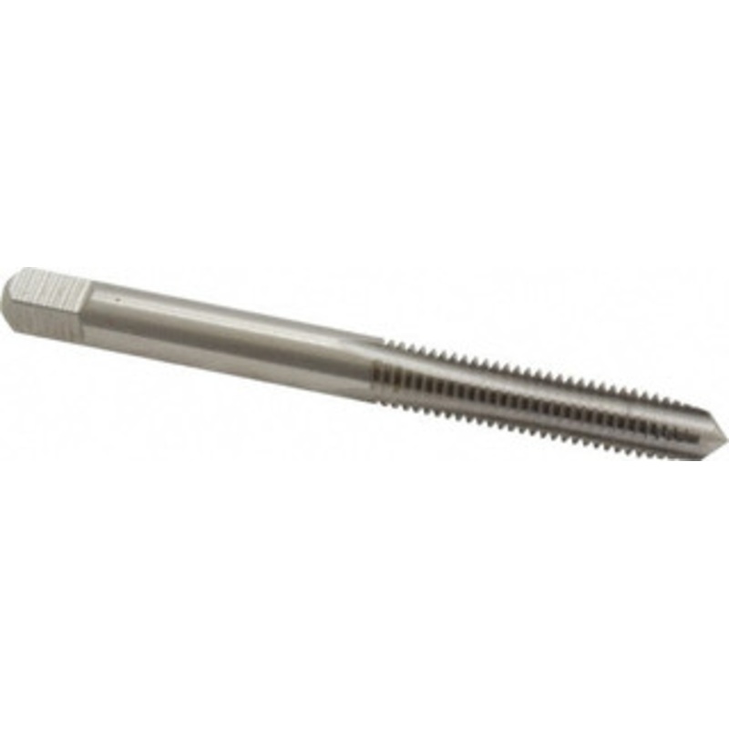 Cleveland Twist Drill #12-28 Plug RH 2B/3B H3 Bright High Speed Steel 4-Flute Straight Flute Hand Tap 2-3/8 OAL, 1/2 Thread Length, UNF, Series 1002 C54390 – 40203440