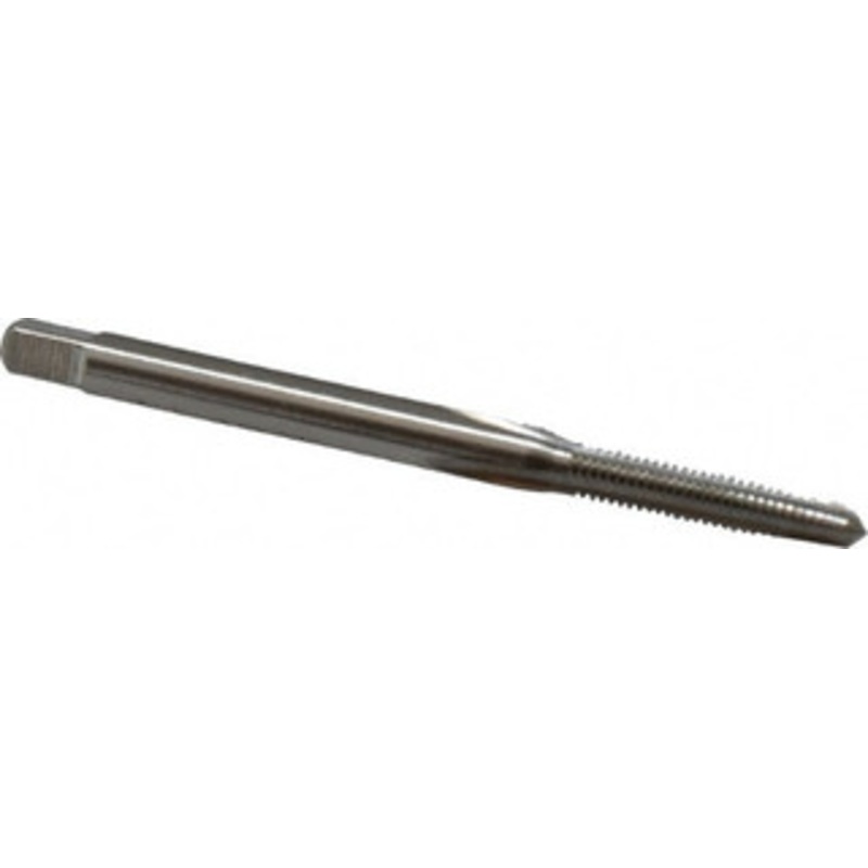 Cleveland Twist Drill #4-48 Taper RH 2B H2 Bright High Speed Steel 3-Flute Straight Flute Hand Tap 1-7/8 OAL, 0.31 Thread Length, UNF, Series 1001 C54153 – 40201063
