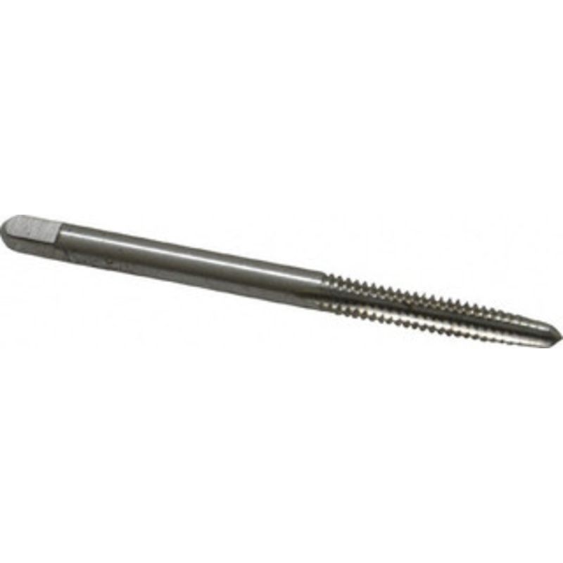 Cleveland Twist Drill #6-32 Taper RH 2B H3 Bright High Speed Steel 3-Flute Straight Flute Hand Tap 50.8mm OAL, 0.38 Thread Length, UNC, Series 1001 C54223 – 40201600