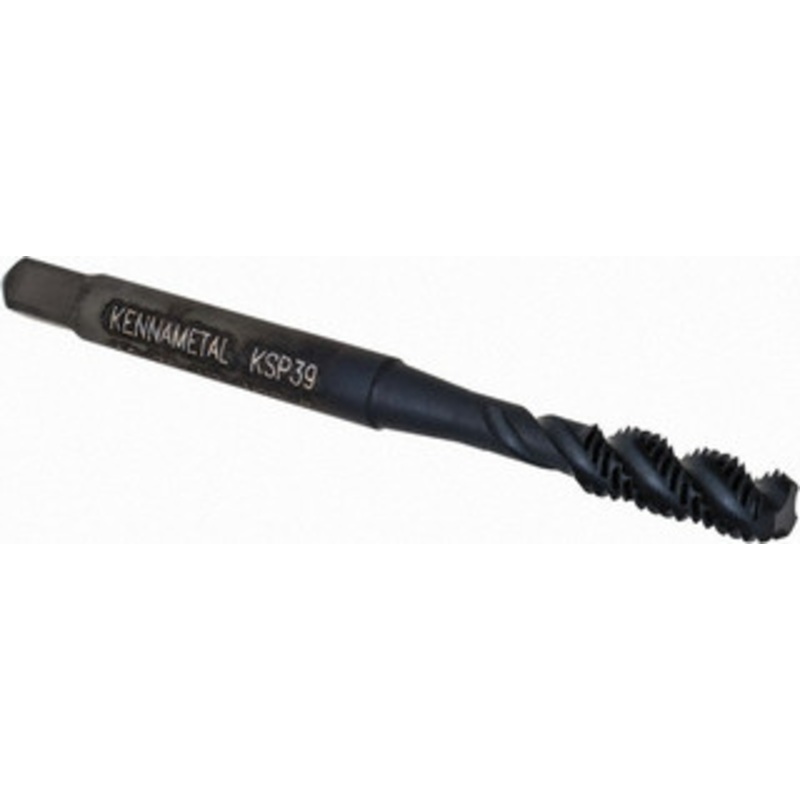 Kennametal Spiral Flute Tap: #10-32, 3 Flutes, Bottoming, 2B Class of Fit, Vanadium High Speed Steel, Oxide Coated 12.5 mm Thread Length, 2-3/8 OAL, Right Hand Thread, H3, Series GOtap 5443831 – 73787566
