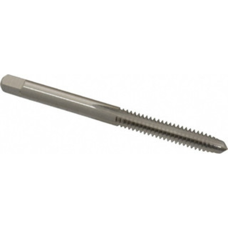 Cleveland Twist Drill #10-24 Plug RH H2 Bright High Speed Steel 4-Flute Straight Flute Hand Tap 2-3/8 OAL, 1/2 Thread Length, UNC, Series 1002 C54322 – 40202582