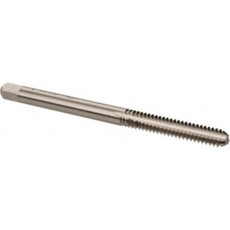 Cleveland Twist Drill #6-32 Bottoming RH 2B H3 Bright High Speed Steel 3-Flute Straight Flute Hand Tap 50.8mm OAL, 0.38 Thread Length, UNC, Series 1003 C54225 – 40201642