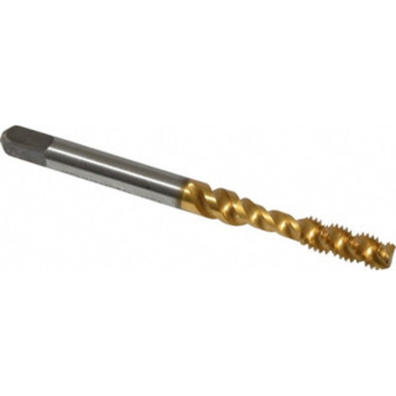 Kennametal Spiral Flute Tap: #10-32 UNF, 3 Flutes, Bottoming, 2B Class of Fit, Vanadium High Speed Steel, TIN Coated 1/2 Thread Length, 2.38 OAL, Right Hand Thread, H3 4130394 – 88127550