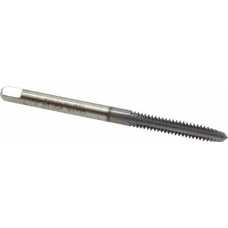 Cleveland Twist Drill #6-32 Plug RH 2B H3 TiCN High Speed Steel 3-Flute Straight Flute Hand Tap 0.38 Thread Length, UNC, Series 1002TICN C56054 – 45730470