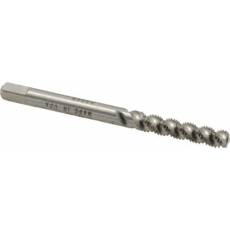 HeliCoil #6-40 UNF, 3 Flute, Bottoming Chamfer, Bright Finish, High Speed Steel Spiral Flute STI Tap Right Hand Flute, 2-1/8 OAL, 0.168 Shank Diam, 3/4 Thread Length, 3B Class of Fit 5906-06 – 64832538