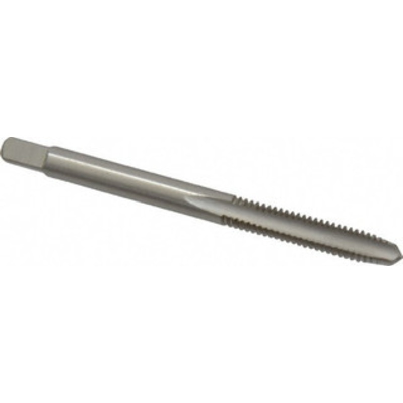 Cleveland Twist Drill #8-32 Plug RH H1 Bright High Speed Steel 2-Flute Straight Flute Hand Tap 2-1/8 OAL, 19.05mm Thread Length, UNC, Series 1002 C54256 – 40201840