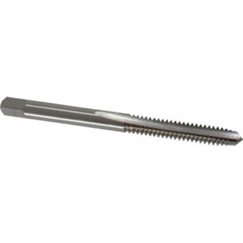 Cleveland Twist Drill #10-24 Plug RH 2B/3B H3 Bright High Speed Steel 2-Flute Straight Flute Hand Tap 2-3/8 OAL, 1/2 Thread Length, UNC, Series 1002 C54325 – 40202640