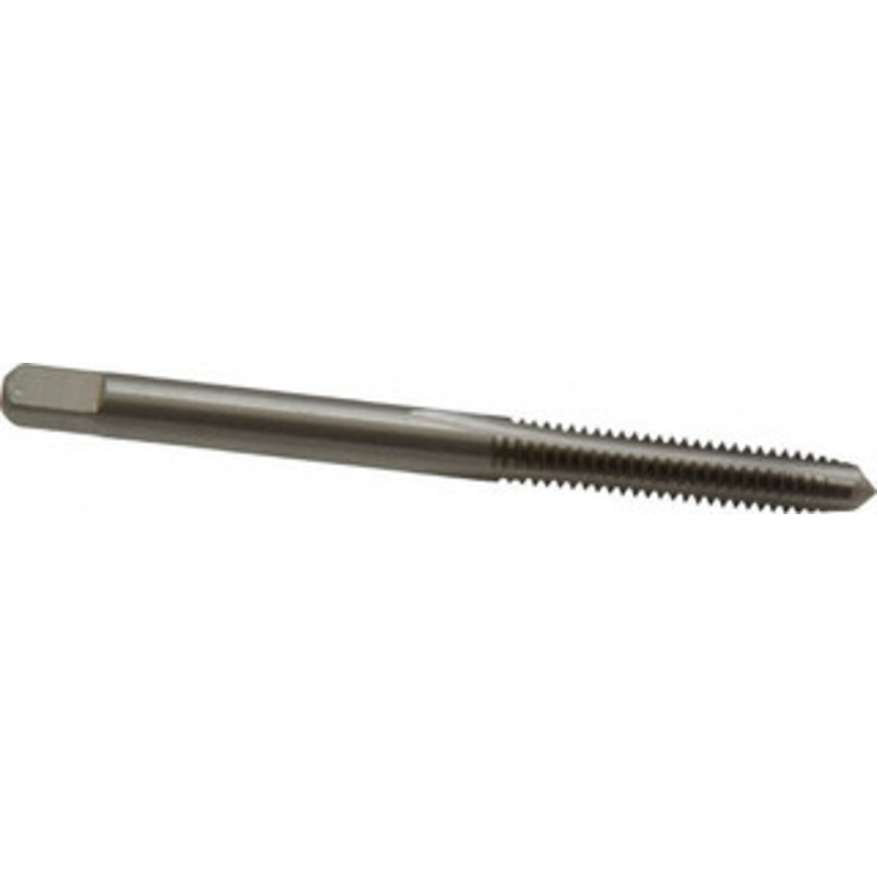 Cleveland Twist Drill #8-32 Plug RH 2B H3 Bright High Speed Steel 3-Flute Straight Flute Hand Tap 2-1/8 OAL, 19.05mm Thread Length, UNC, Series 1002 C54275 – 40202145