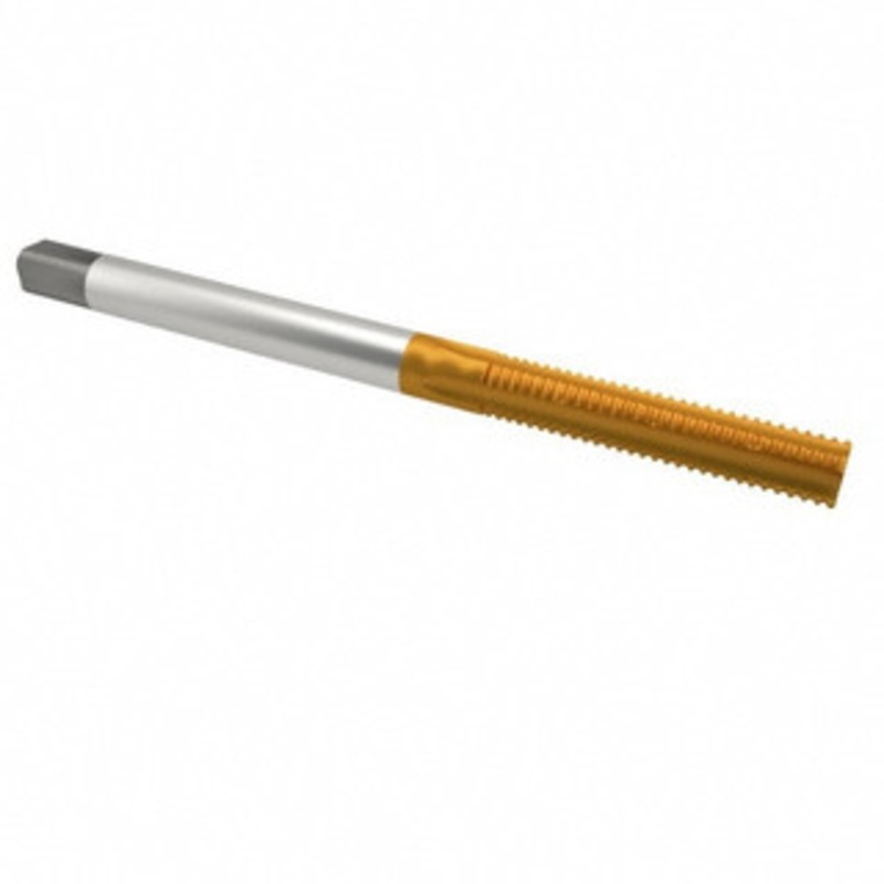 Cleveland Twist Drill #10-32 Bottoming RH 2B H3 TiN High Speed Steel 4-Flute Straight Flute Hand Tap 2-3/8 OAL, 7/8 Thread Length, UNF, Series 1003TN C55210 – 02523199
