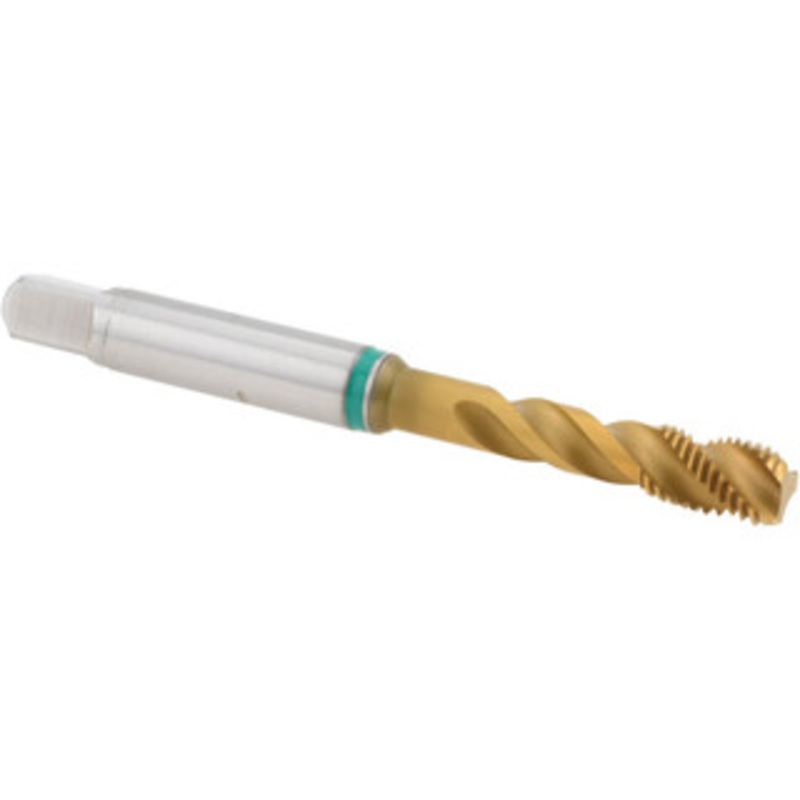 Guhring #10-32 UNF, 3 Flute, 40 Helix, Modified Bottoming Chamfer, TiN Finish, Cobalt Spiral Flute STI Tap Right Hand Flute, 2-1/2 OAL, 0.255 Shank Diam, 3B Class of Fit, Series 3989 9039890048260 – 07042856
