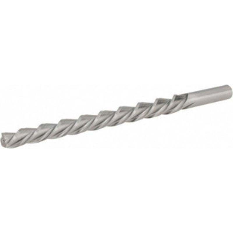 Hertel #8 Pin, 0.505 Diam, 0.3971 Small End, 7/16 Diam Straight Shank, 5-3/16 Flute, Taper Pin Reamer Helical Flute, 7-3/16 OAL, Left Hand Spiral, Right Hand Cut, 3 Flutes, High Speed Steel 72403082 – 30163117
