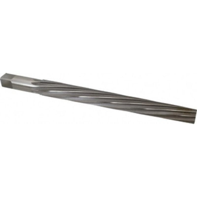 Value Collection #14 Pin, 1.542 Diam, 1-1/4 Small End, 1-1/2 Diam Straight Shank, 14 Flute, Taper Pin Reamer Spiral Flute, 18-1/4 OAL, Left Hand Spiral, Right Hand Cut, High Speed Steel SM25N14 – 02402147