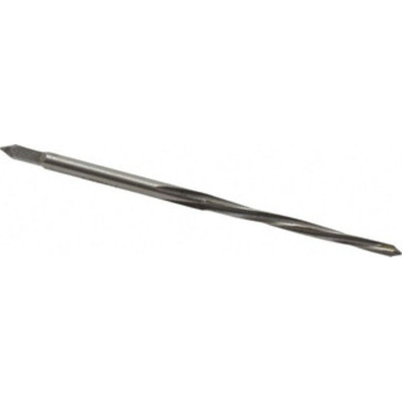 Value Collection #6/0 Pin, 0.0806 Diam, 0.0611 Small End, 3/32 Diam Straight Shank, 15/16 Flute, Taper Pin Reamer Spiral Flute, 1-15/16 OAL, Left Hand Spiral, Right Hand Cut, High Speed Steel ATR2582 – 02401958