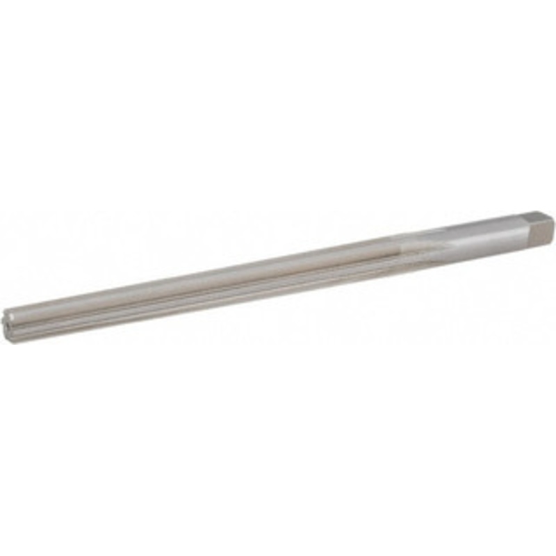 Hertel #8 Pin, 0.505 Diam, 0.3971 Small End, 7/16 Diam Straight Shank, 5-3/16 Flute, Taper Pin Reamer Straight Flute, 7-3/16 OAL, Right Hand Cut, 6 Flutes, High Speed Steel 72401086 – 30164842