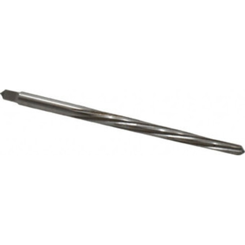 Cleveland Twist Drill #0 Pin, 0.1638 Diam, 0.1287 Small End, 11/64 Diam Straight Shank, 1-11/16 Flute, Taper Pin Reamer Spiral Flute, 2-15/16 OAL, Left Hand Spiral, Right Hand Cut, High Speed Steel C24276 – 63748008