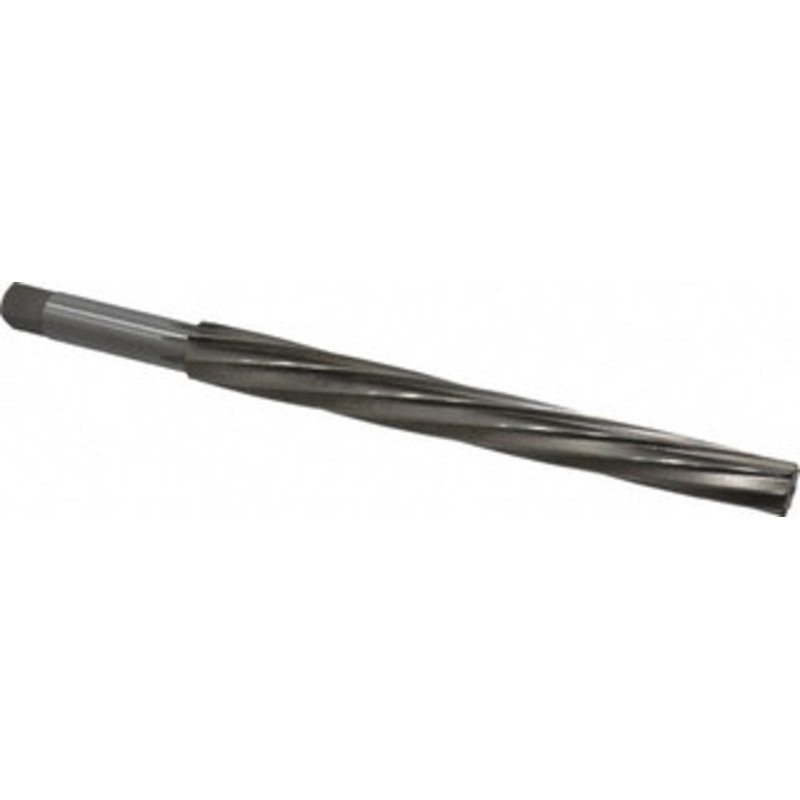 Value Collection #11 Pin, 0.878 Diam, 0.706 Small End, 3/4 Diam Straight Shank, 8-1/4 Flute, Taper Pin Reamer Spiral Flute, 11-1/4 OAL, Left Hand Spiral, Right Hand Cut, High Speed Steel SM25N11 – 02402113