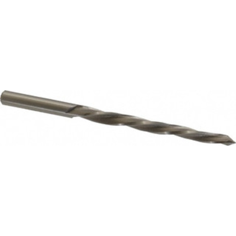 Value Collection #2 Pin, 0.2006 Diam, 0.1605 Small End, 13/64 Diam Straight Shank, 1-15/16 Flute, Taper Pin Reamer Helical Flute, 3-3/16 OAL, Left Hand Spiral, Right Hand Cut, High Speed Steel SM26NO2 – 02403020