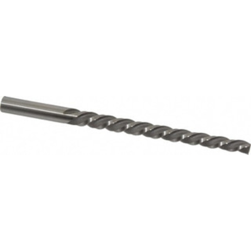 Cleveland Twist Drill #6 Pin, 0.354 Diam, 0.2773 Small End, 23/64 Diam Straight Shank, 3-11/16 Flute, Taper Pin Reamer Helical Flute, 5-7/16 OAL, Left Hand Spiral, Right Hand Cut, High Speed Steel C24241 – 63759062